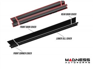Ford Bronco Rocker Panel Cover Kit - Armadillo - Air Design - 2 door